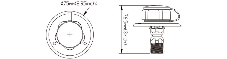 Seaflo Plastic Water Inlet
