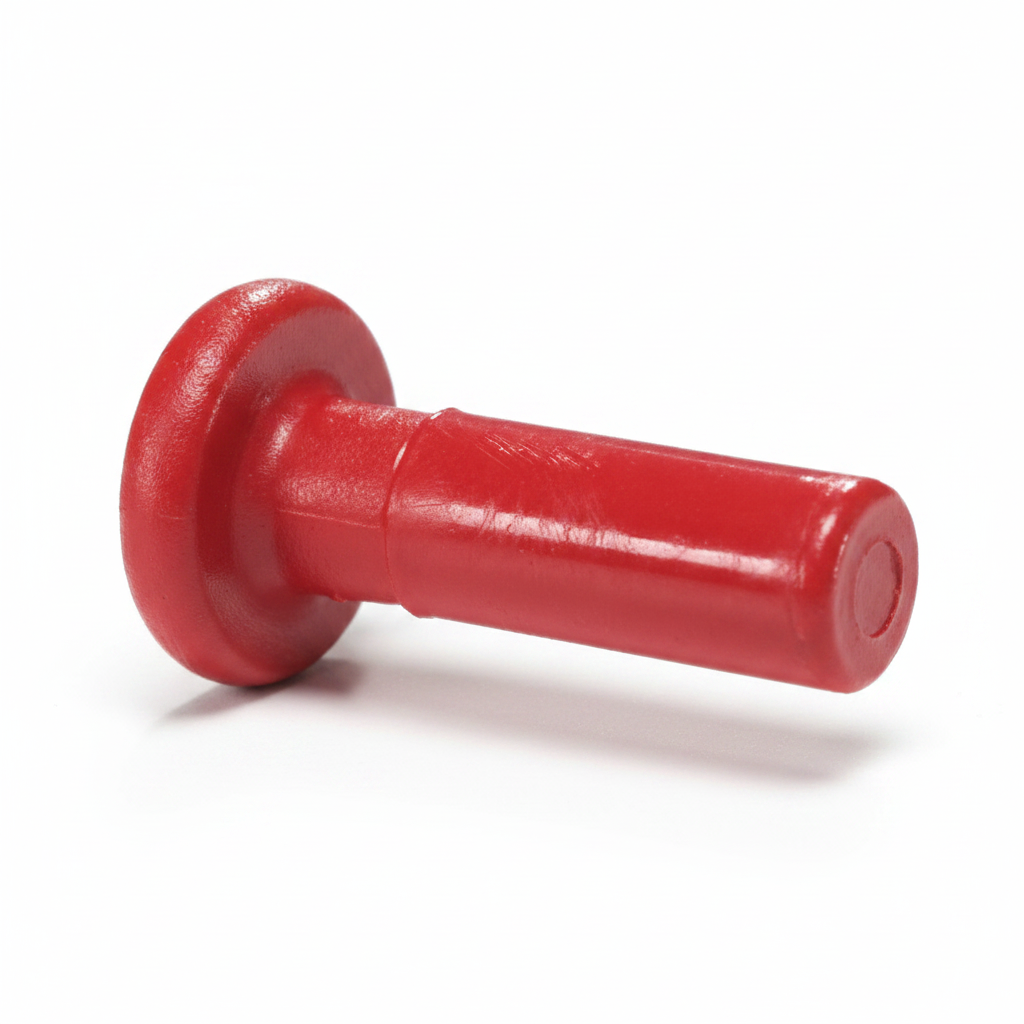 12mm red blanking plug for John Guest style push-fit water pipe connector fitting.