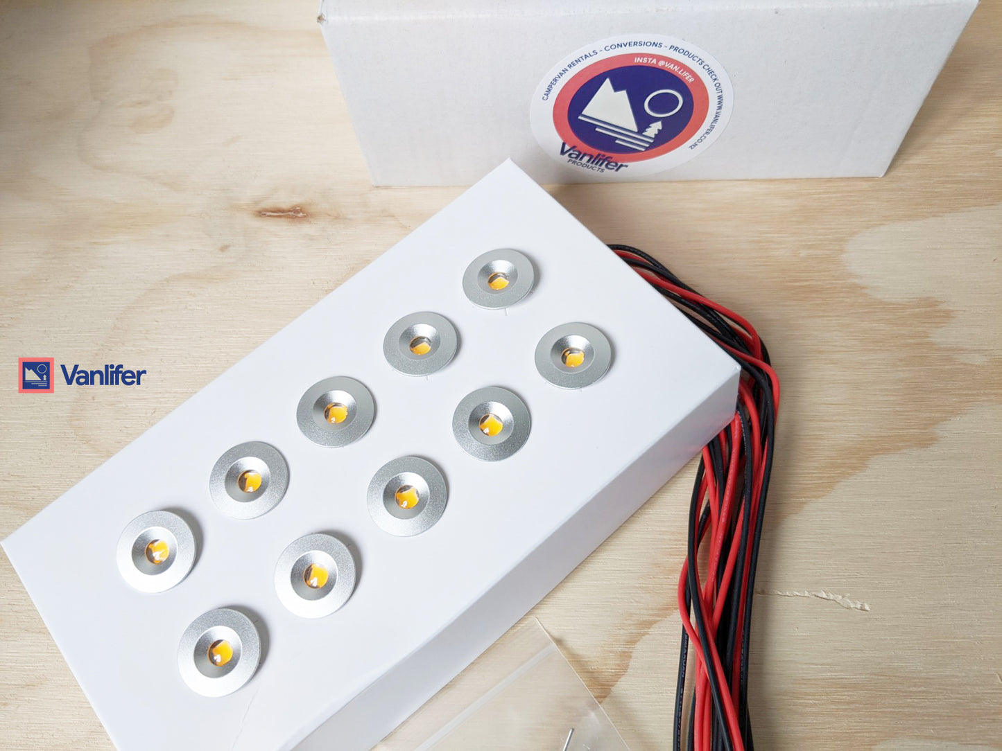 Mini LED spotlights for Campervan Conversion Vanlifer NZ