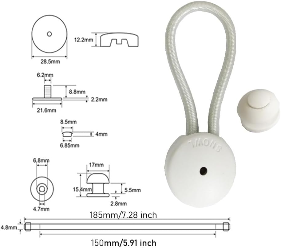 Bungee Shock Cord Fastener Kit
