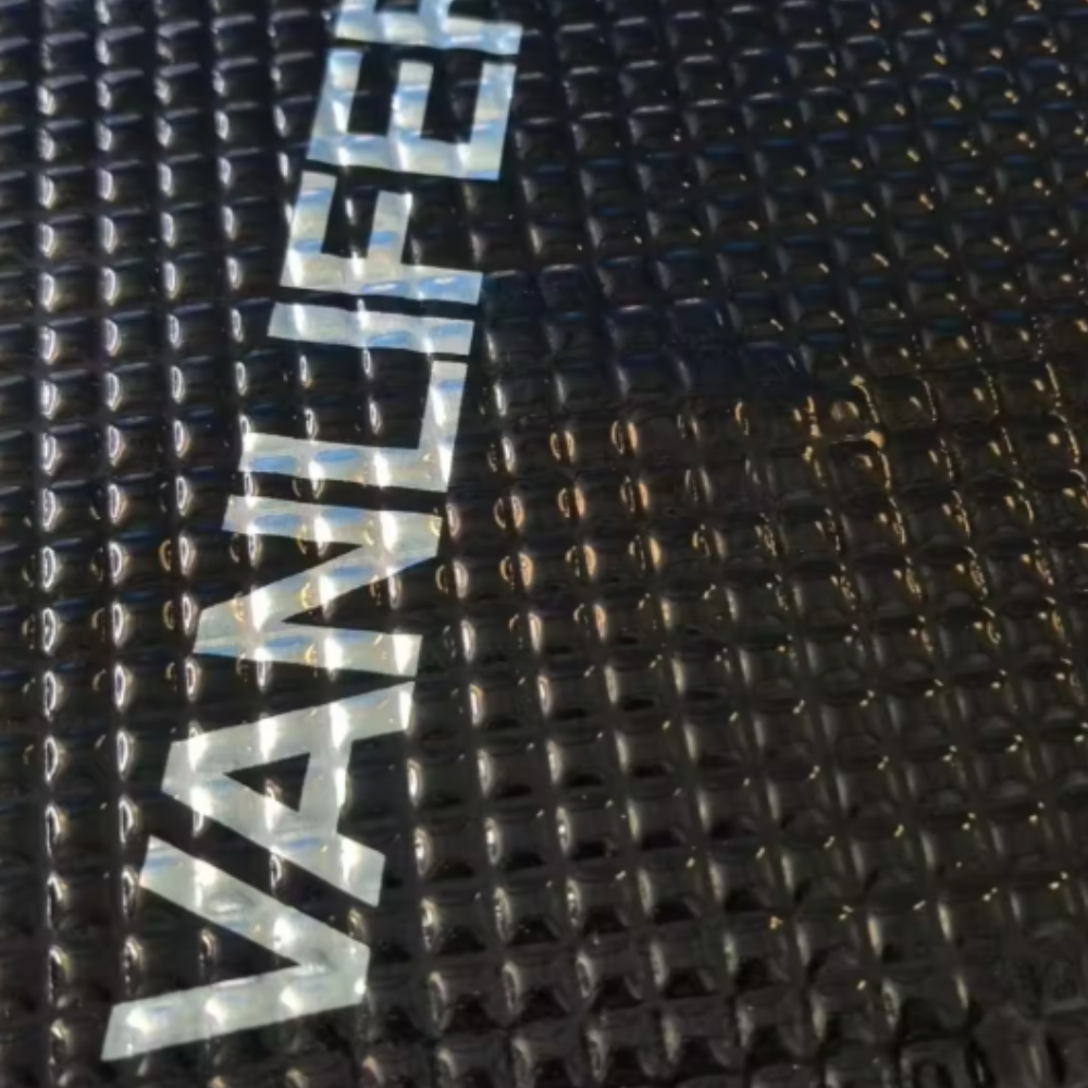 Close-up of a Butyl Sound Deadener Mat with 'Vance' branding.