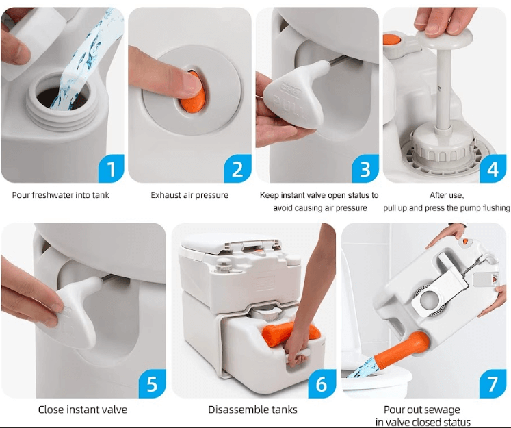 Vanlifer 24L Fixed Cassette Toilet