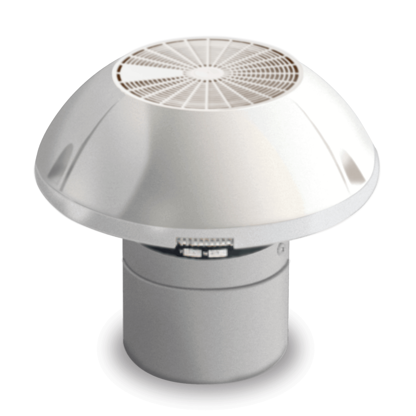 Dometic GY11 roof ventilator, motorised extractor with adjustable two-speed motor and waterproof dome.