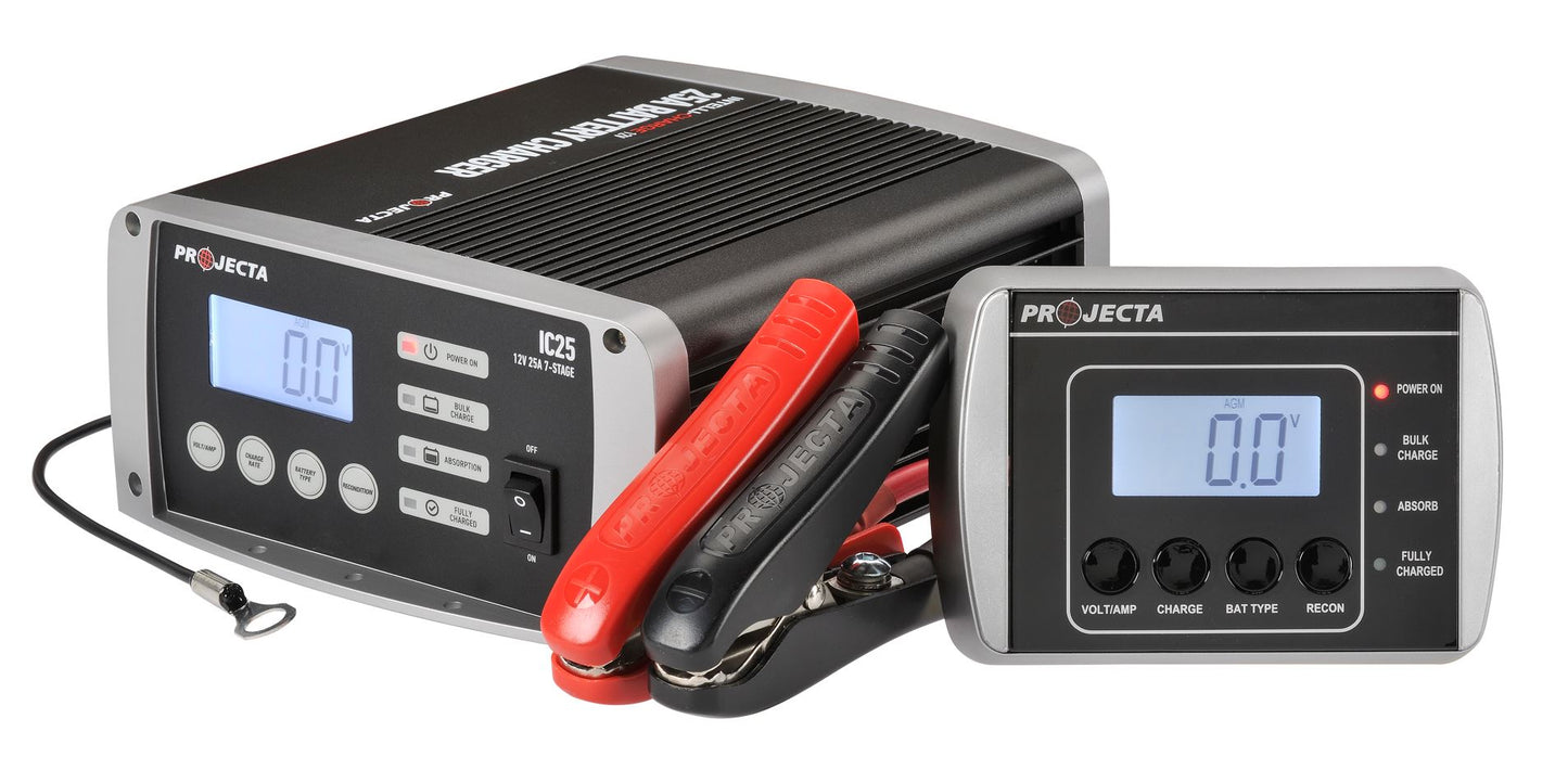 Projecta 12V 25A MULTICHEM LITHIUM BATTERY CHARGER