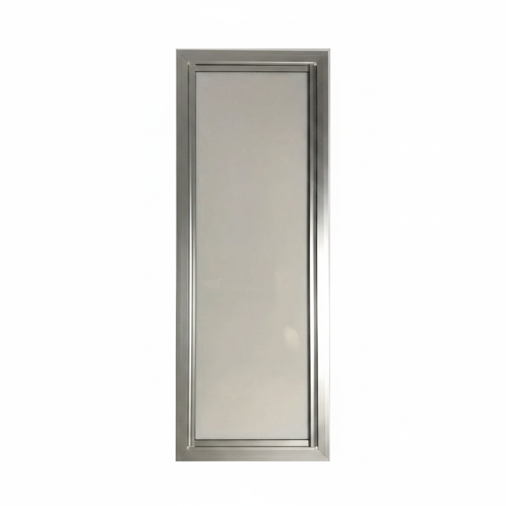 Motorhome Shower Door Satin Acrylic Mirror
