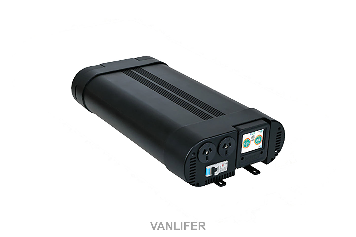 Power Train 2000W inverter with Bluetooth screen, designed for campervan conversions, providing clean power on the go.