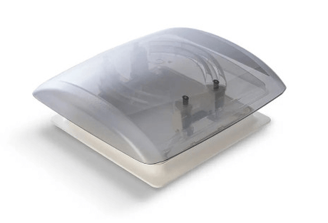 MPK 280 x 280mm 4 Way Roof Vent with Opaque Dome for campervan ventilation