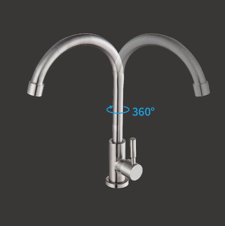 Vanlifer Single Handle Cold Water Faucet - Stainless Steel
