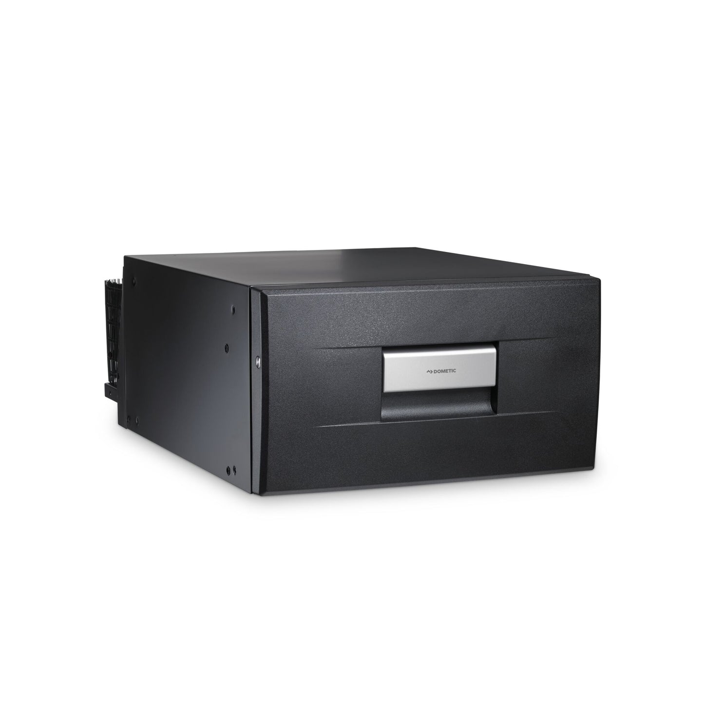 Dometic CD30 drawer fridge in black, designed for compact spaces and campervan conversions.