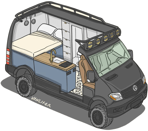 Vanlifer campervan doodle