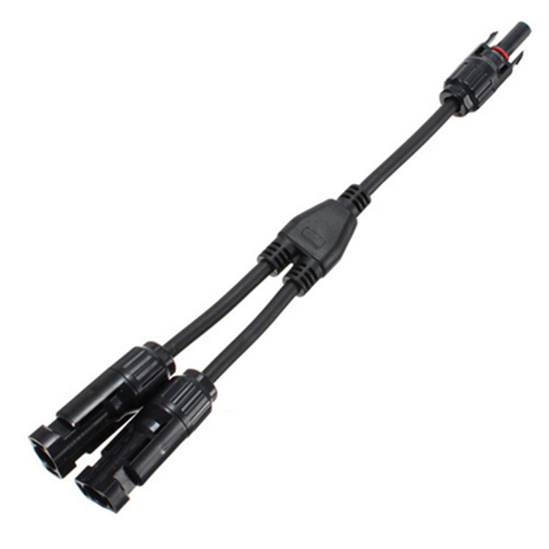 MC4 Y Branch Connectors Pair - 2 in 1 Solar Panel Cable Connector