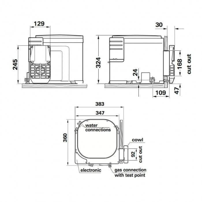 Truma 14L Gas & 240V Water Heater with Install Kit