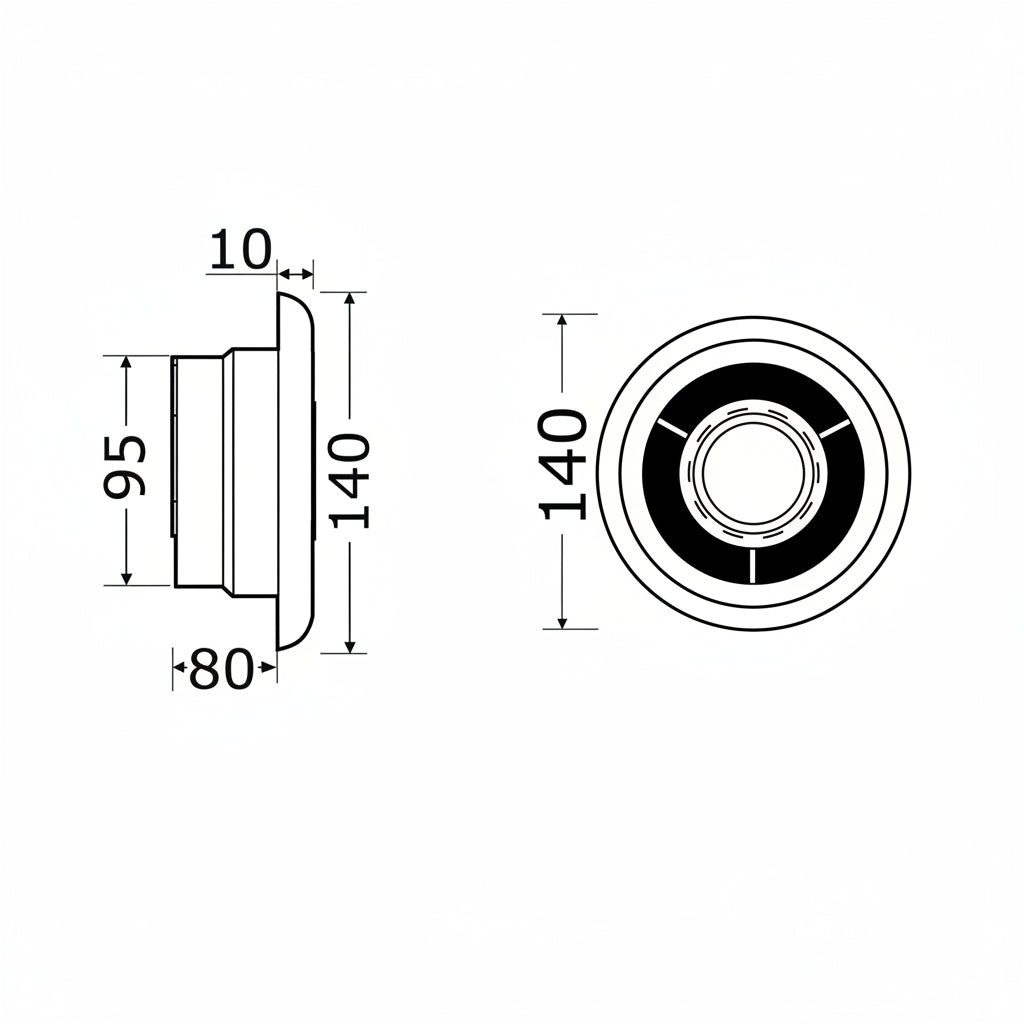 12v Extractor Fan with Light