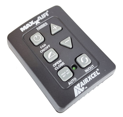 MAXXAIR RV Roof Fan 6-Button Wall Control - Black