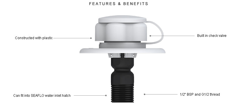 Seaflo Plastic Water Inlet
