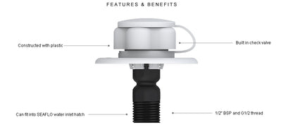 Seaflo Plastic Water Inlet