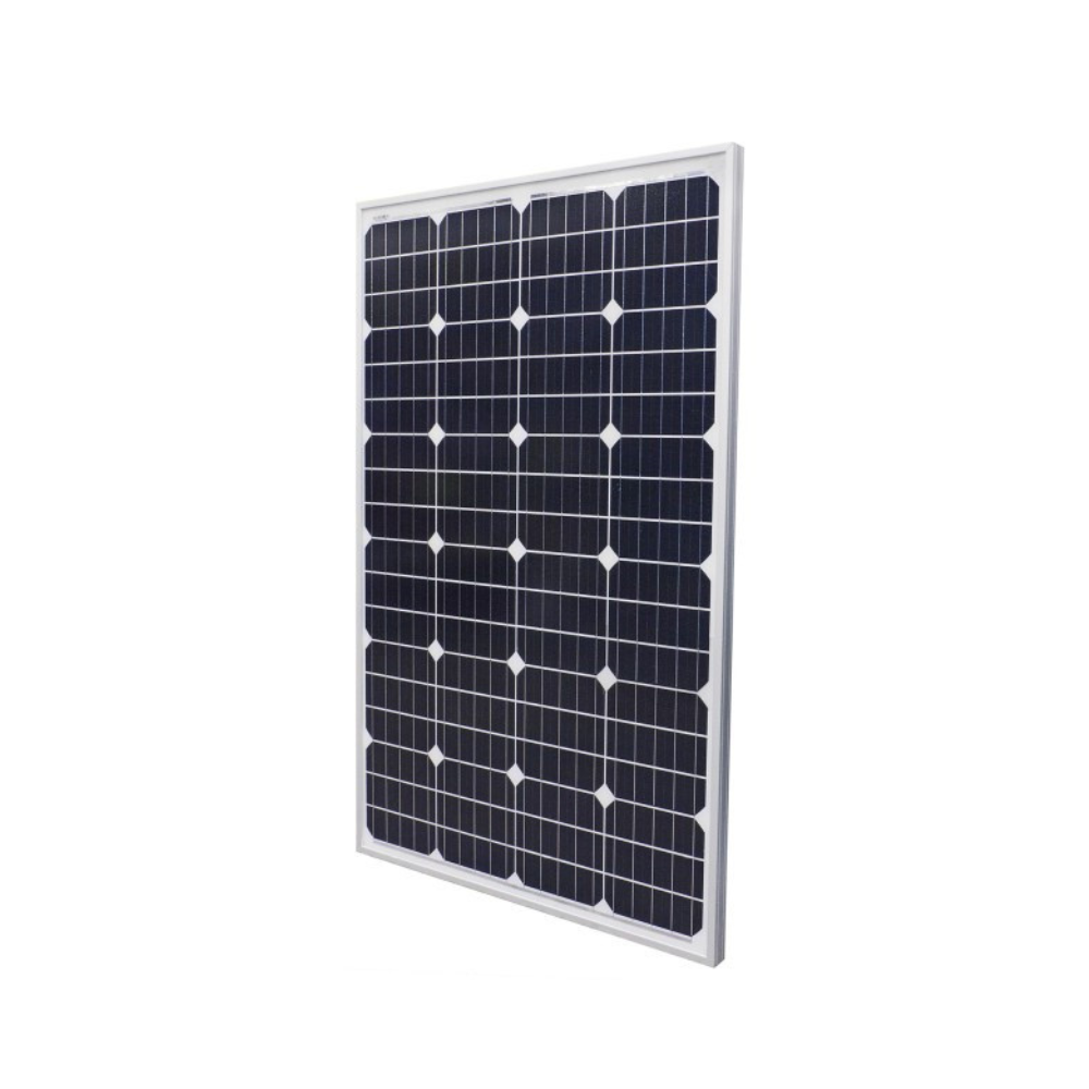Solar panel on a white background