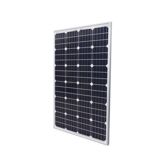 Solar panel on a white background