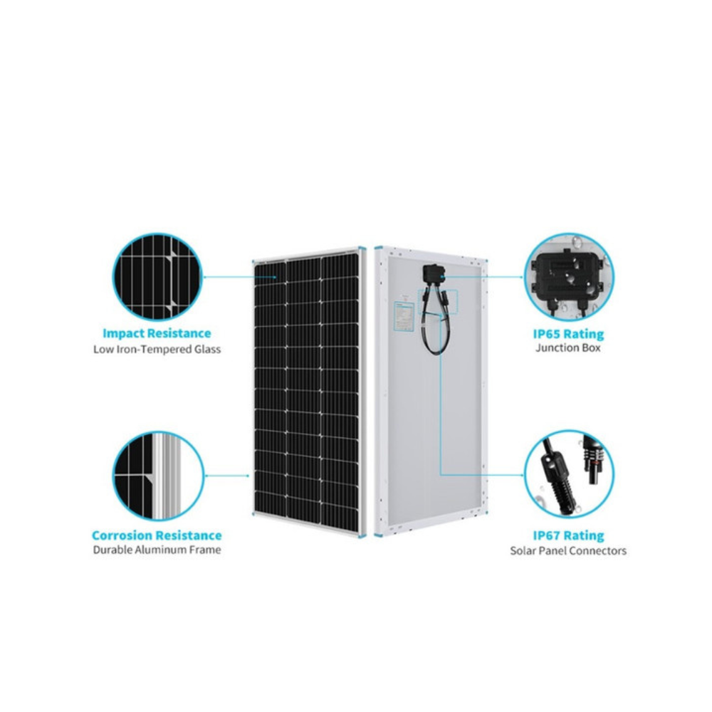 100W Solar Panel for Campervan Conversion