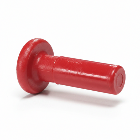 12mm red blanking plug for John Guest style push-fit water pipe connector fitting.