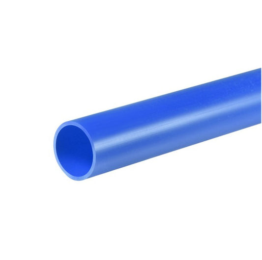 Blue pipe on a white background