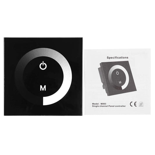 Electrowave Device Touch Panel LED Light Dimmer Controller 8A Black