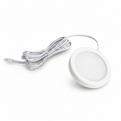 2W 12V LED ceiling down light in white for campervans and caravans