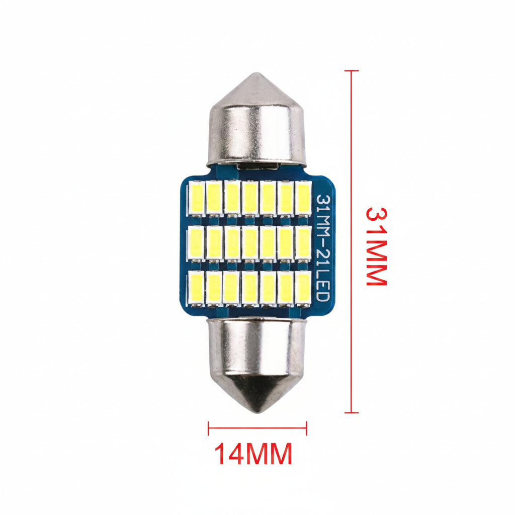 31mm LED festoon bulb dimensions and measurements