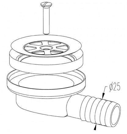 Sink Waste 25mm