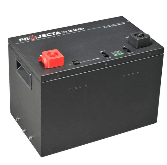 Projecta battery on a white background