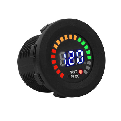 Digital 12v Voltmeter - Circular Display
