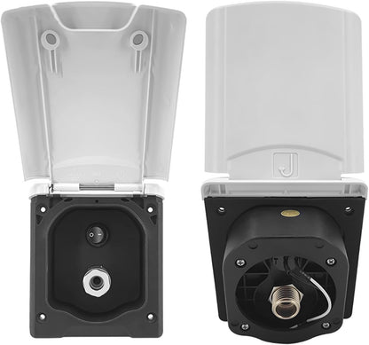 FOTN RV Outdoor Shower Box Kit with 1.5m Hose White