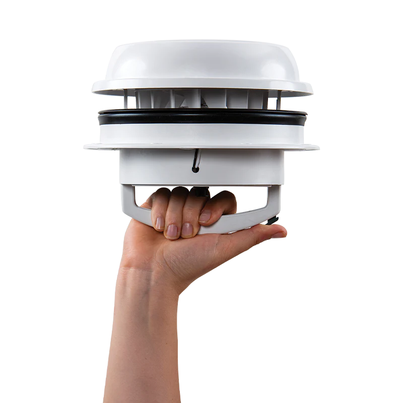 Maxxfan Dome Plus with LED and Sleeve - White