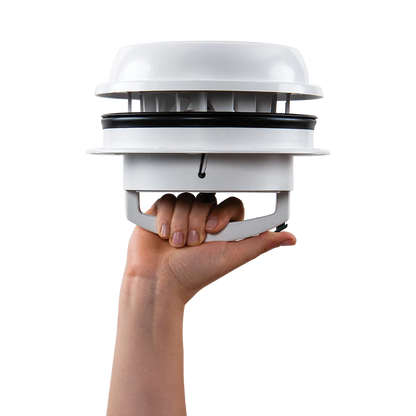 Maxxfan Dome Plus with LED and Sleeve - White