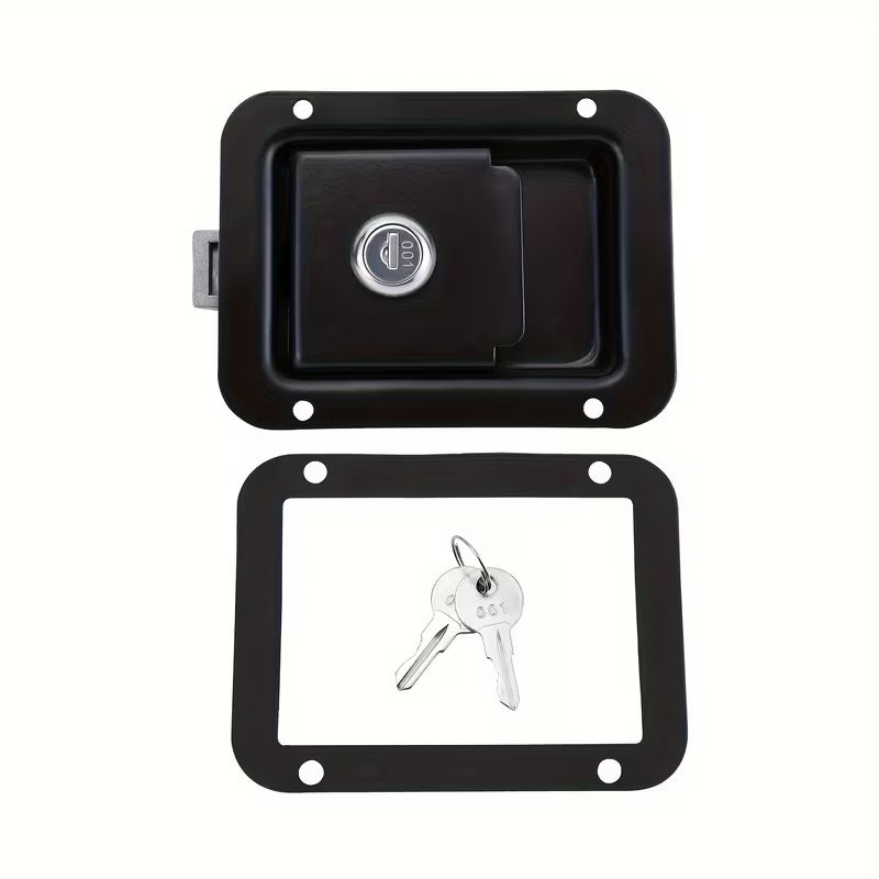 Black Trailer Flush Mount Lock Heavy Duty