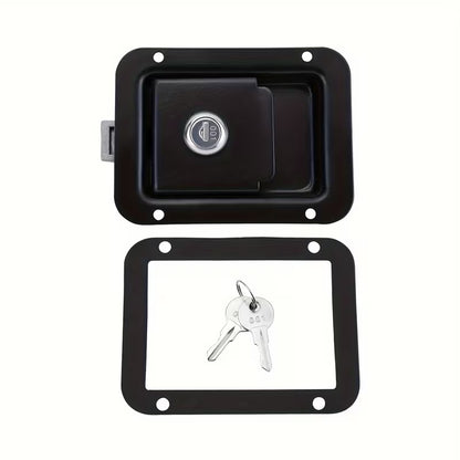 Black Trailer Flush Mount Lock Heavy Duty