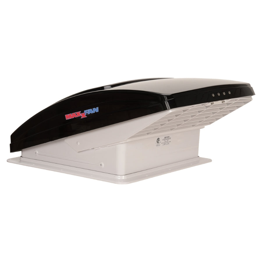 Maxxfan Deluxe - Smoke Rain Dome, T/Stat, Power Lift and Remote