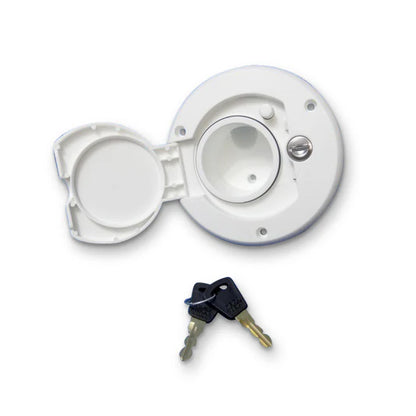 Camec Water Filler with Cap/Lock White