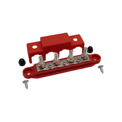 Bus Bar 250A 4 Stud with Cover