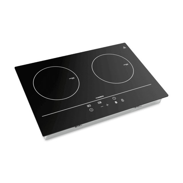Induction cooktop with dual burners