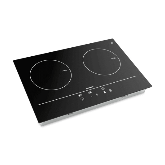 Induction cooktop with dual burners