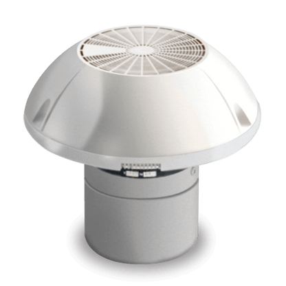 Dometic GY11 roof ventilator, motorised extractor with adjustable two-speed motor and waterproof dome.