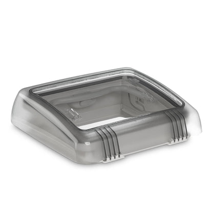 Dometic Heki Micro roof vent cover with double acrylic glazing, compact design, ideal for roofs 23–42 mm thick.