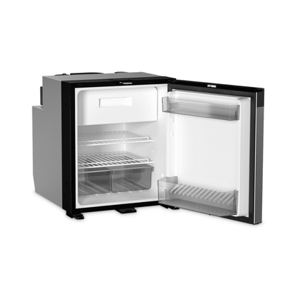 Dometic NRX 60 interior with freezer compartment removed showing full 55L fridge capacity