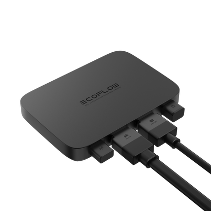 EcoFlow 500W Alternator Charger side view with cables