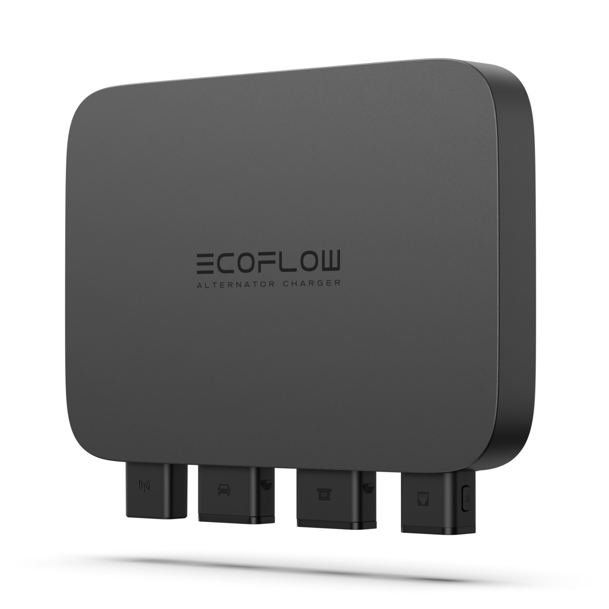 EcoFlow alternator charger on a white background