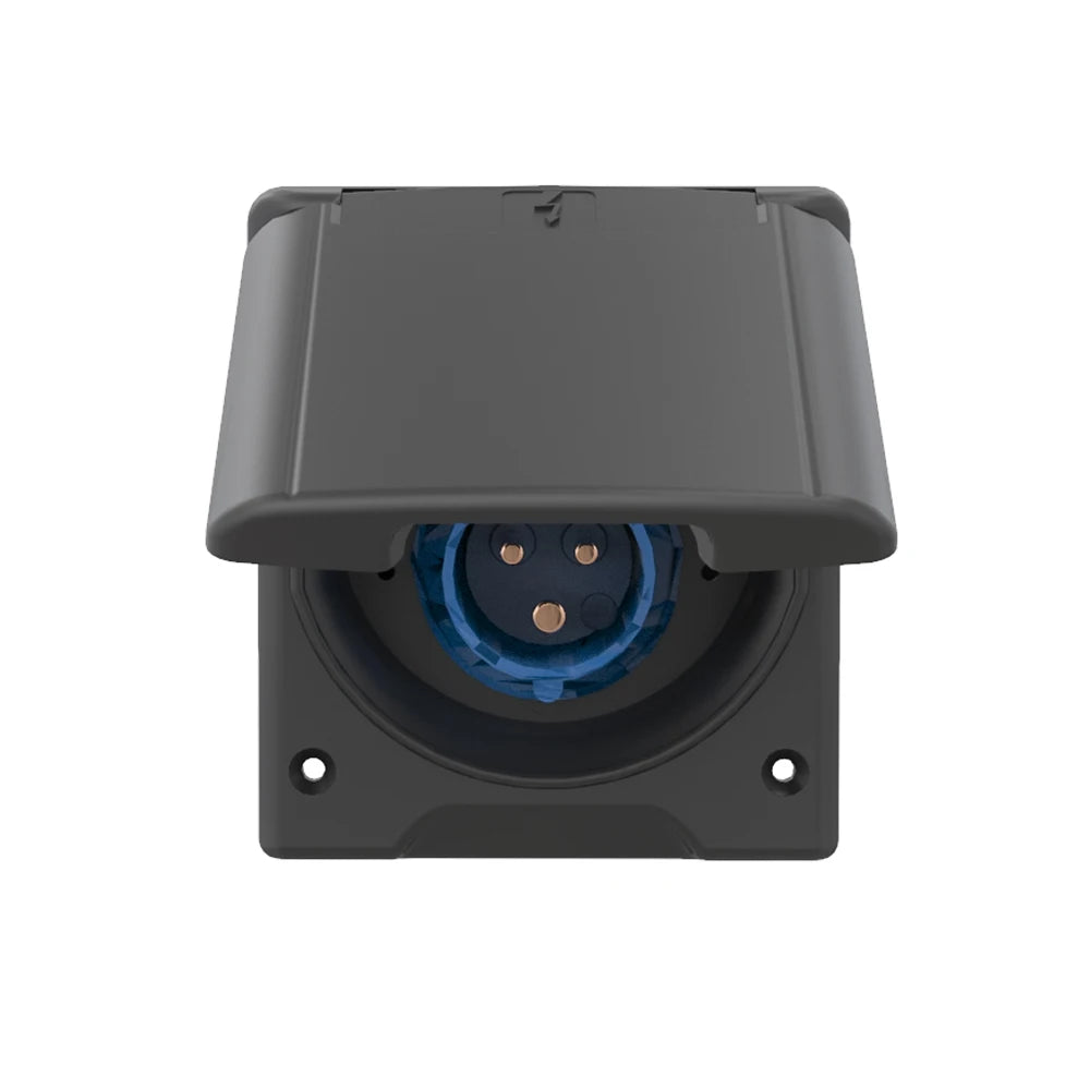 RV Power Inlet Socket 16A Waterproof External Electrical Connection