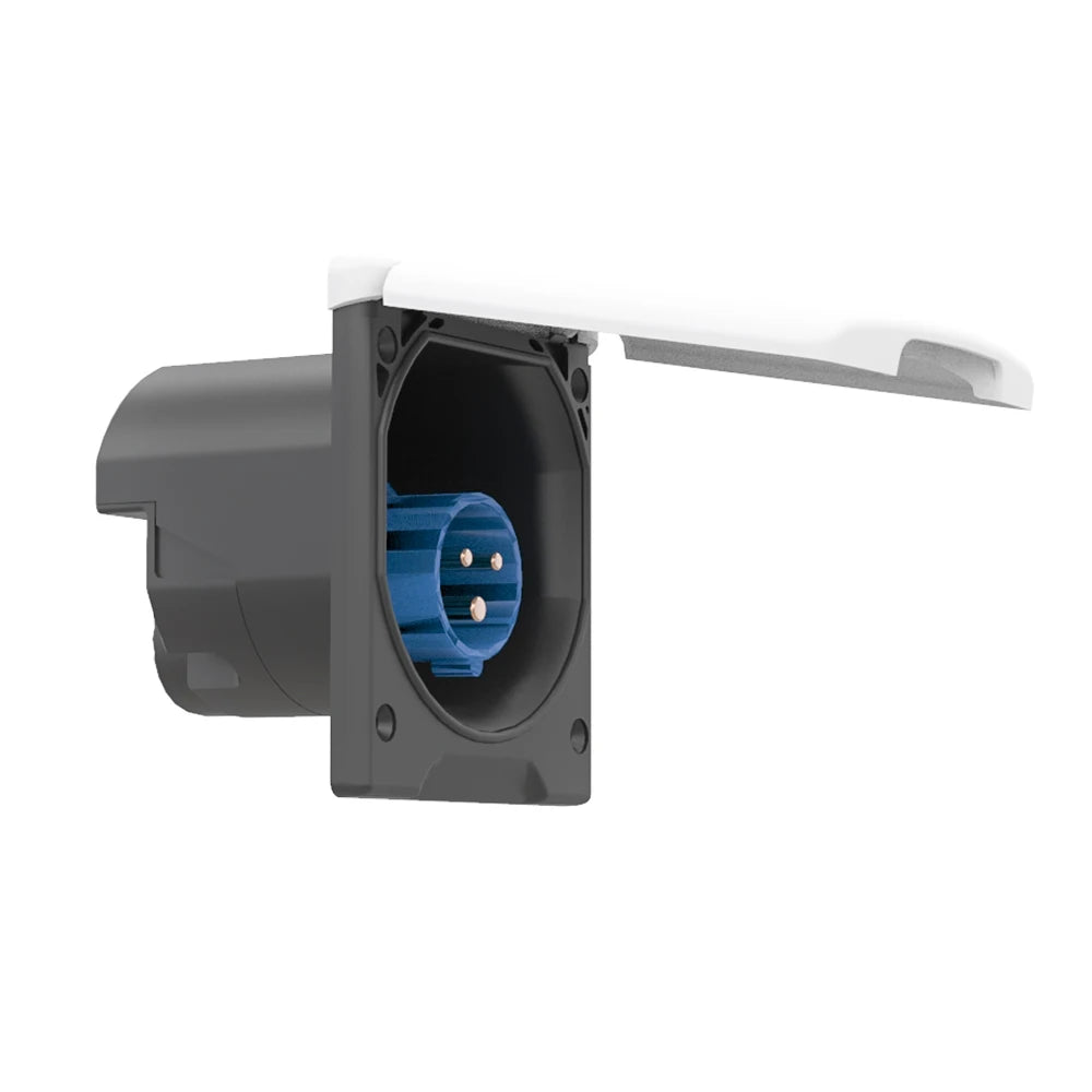 RV Power Inlet Socket 16A Waterproof External Electrical Connection