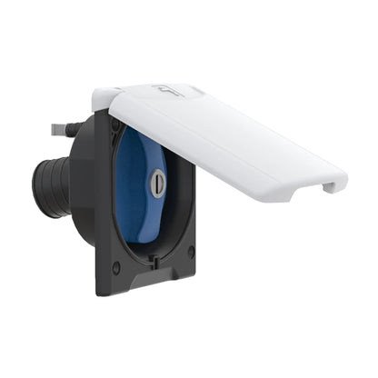 Gravity Water Fill Hatch Inlet for RV Camper 1.5-Inch White