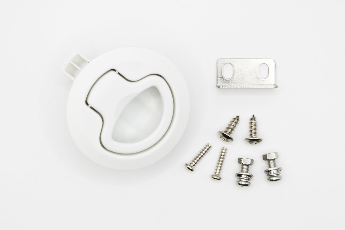 Vanlifer Flush Slam Pull Latch - White